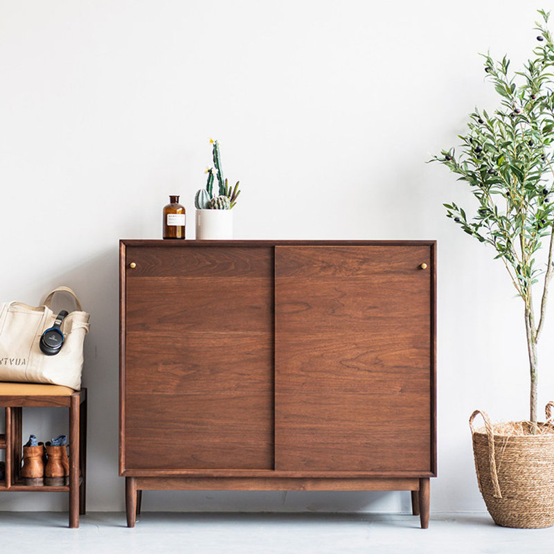 Dream cabinet Simple Sliding Door Shoe Storage Cabinet Wayfair
